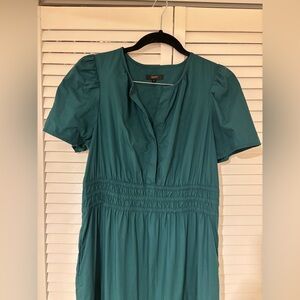 Quince Garden Green Maxi Dress with Pockets